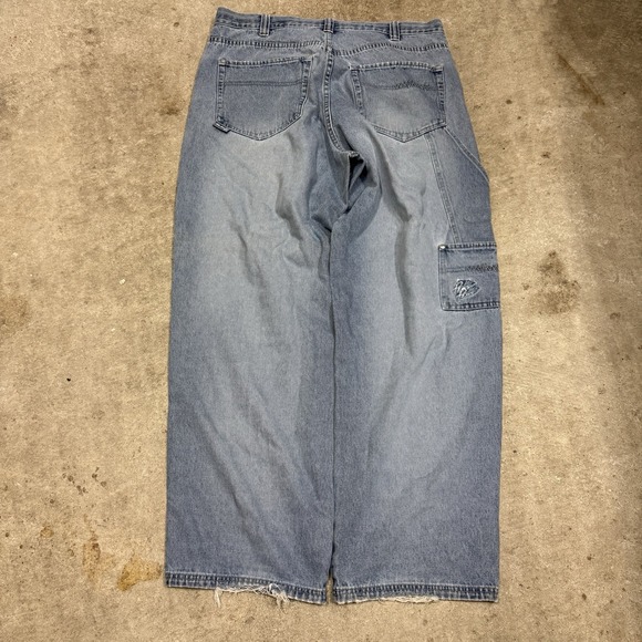 Pelle Pelle Other - Vintage Y2K Pelle Pelle Baggy Blue Denim Jeans Wideleg Skater 38x34